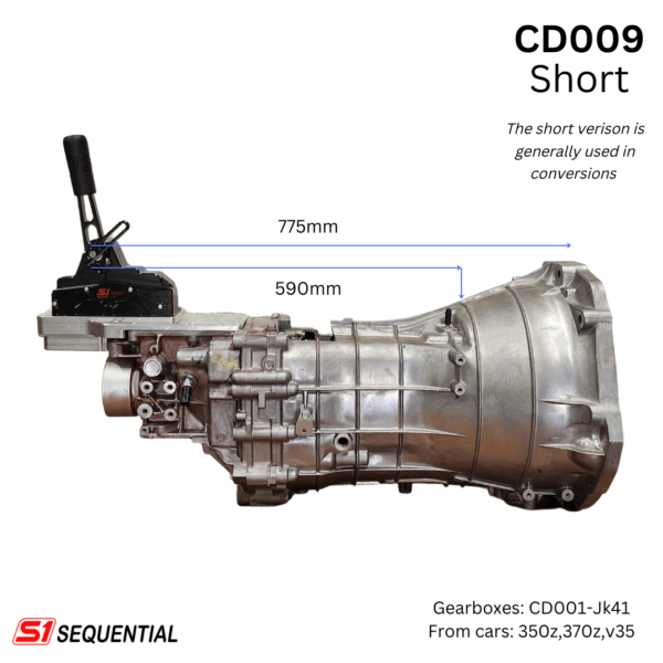 Shifter/Gearbox dimensions S1 Sequential