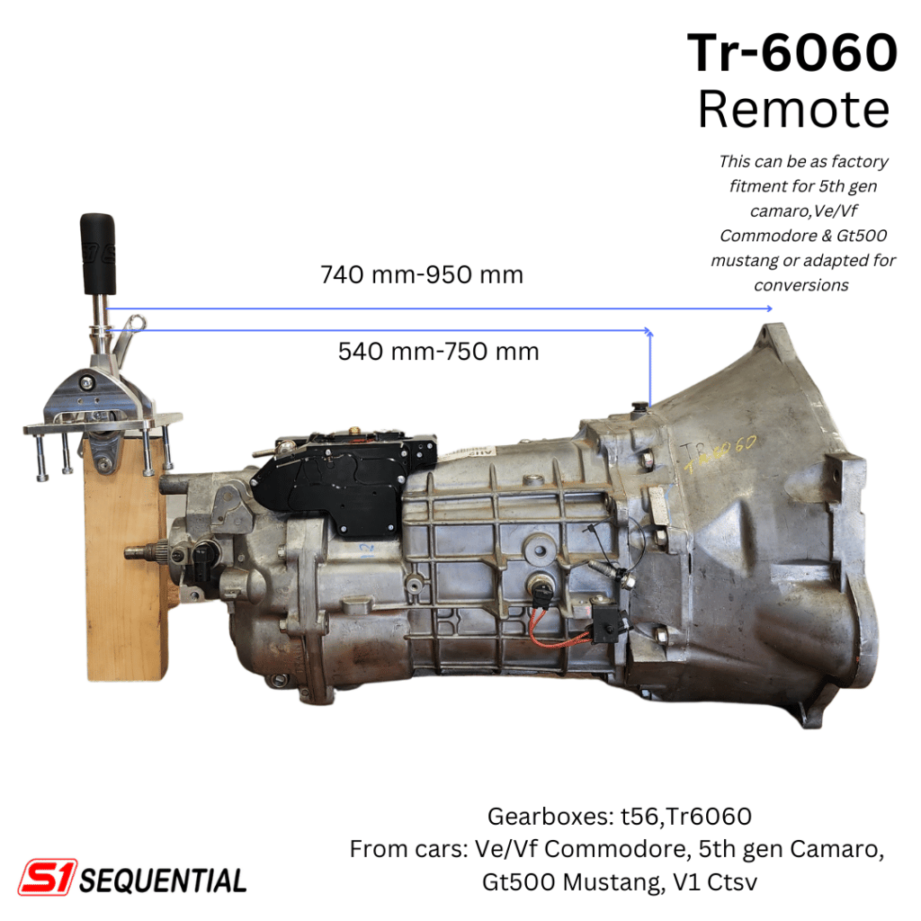 Shifter/Gearbox dimensions S1 Sequential