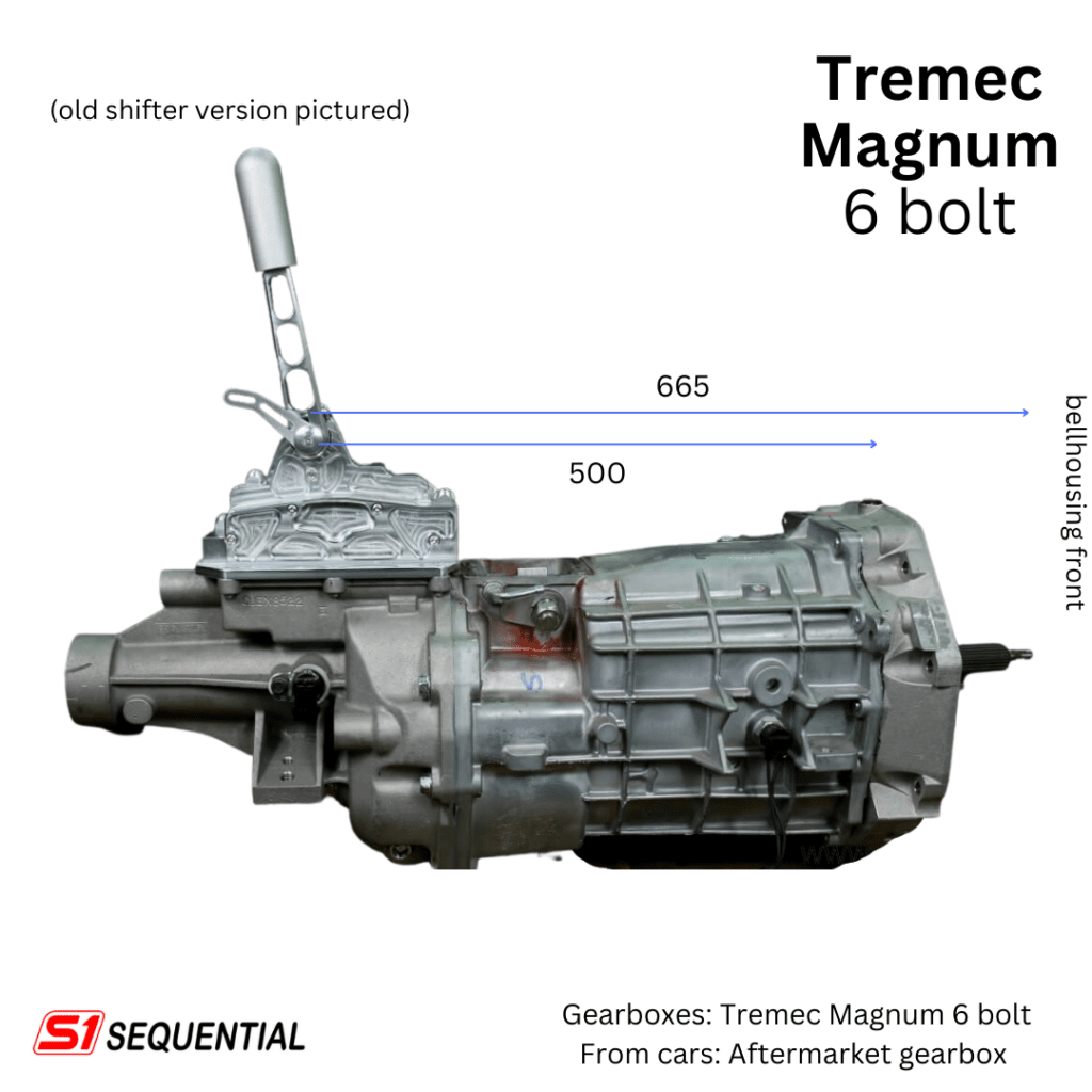 Shifter/Gearbox dimensions S1 Sequential